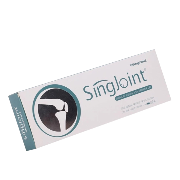 SINGJOINT® Plus is a single-dose hyaluronic acid injection for knee osteoarthritis, certified by MDA and CE. Formulated with a 2% HA concentration (60 mg per syringe) and produced through high-purity bacterial fermentation, it is a sterile, clear gel supplied in a pre-filled syringe for convenient intra-articular administration.